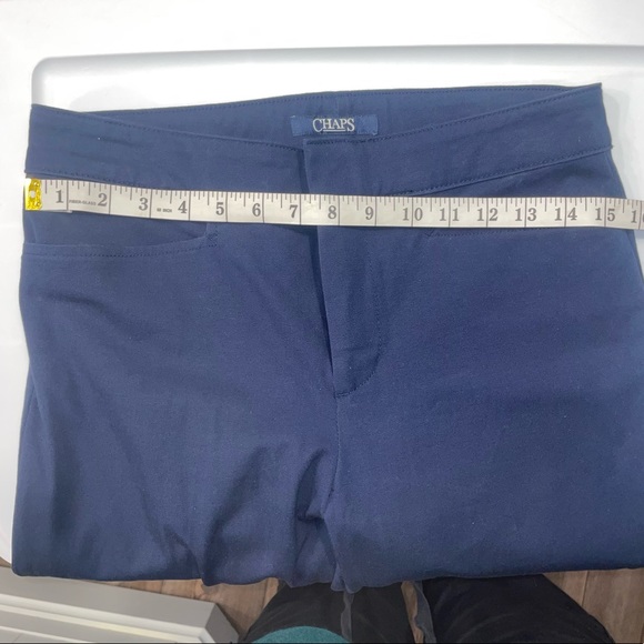 Chaps Navy Slimming Capri Slacks - Picture 7 of 8